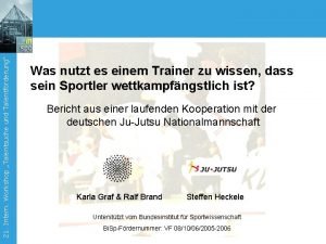 Universitt Stuttgart 21 Intern Workshop Talentsuche und Talentfrderung