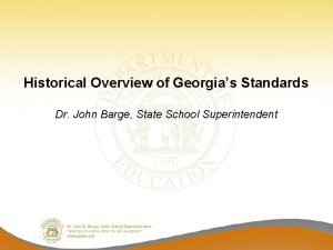 Ga doe standards