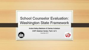 School counselor evaluation rubric
