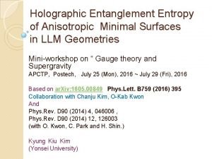 Holographic Entanglement Entropy of Anisotropic Minimal Surfaces in