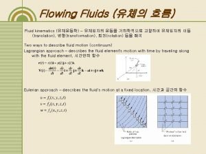 Translation in fluids