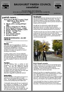 Baughurst parish council Baughurst parish council