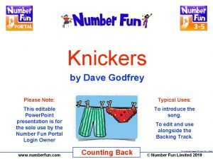 Knickers by Dave Godfrey Please Note Typical Uses
