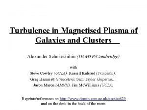 Turbulence in Magnetised Plasma of Galaxies and Clusters