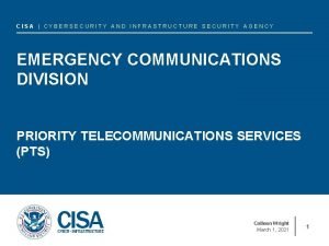 Cisa emergency communications division