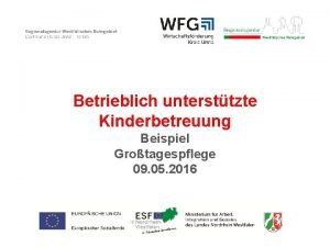 Betrieblich untersttzte Kinderbetreuung Beispiel Grotagespflege 09 05 2016