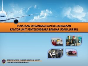 Struktur organisasi direktorat bandar udara