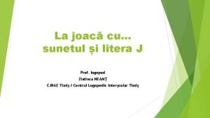 Poezie litera j