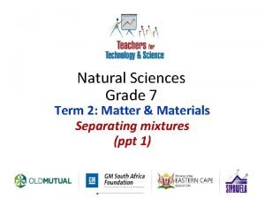 Natural science grade 6 mixtures