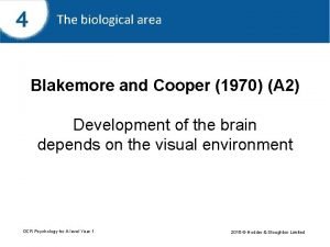 Blakemore and cooper