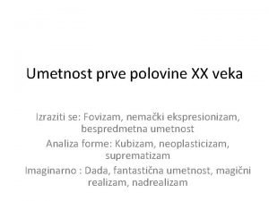 Umetnost 20 veka