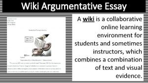 Argumentative essay wikipedia Argumentative essay wikipedia