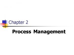 Process management in operating system