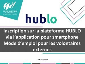 Hublo.com inscription