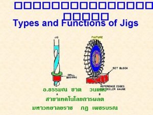 Classification of jig and fixture