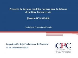 Proyecto de Ley que modifica normas para la