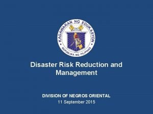 Do. 27 s. 2015 promoting family earthquake preparedness Do. 27 s. 2015 promoting family earthquake preparedness