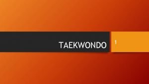 Taekwondo slayt