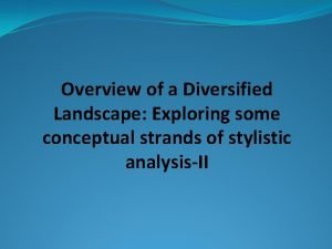 What is narrative stylistics What is narrative stylistics