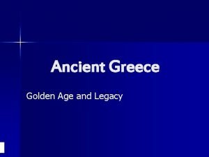 Ancient Greece Golden Age and Legacy Mythology Greek