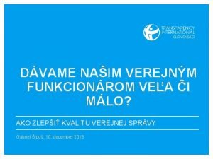 DVAME NAIM VEREJNM FUNKCIONROM VEA I MLO AKO