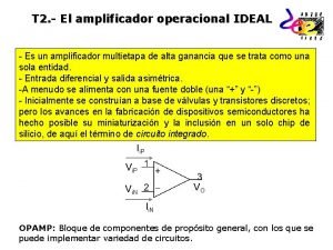 Amplificador operacional ideal
