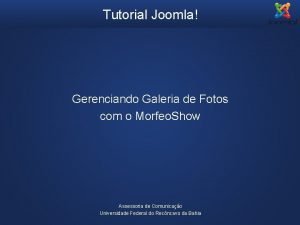 Tutorial joomla