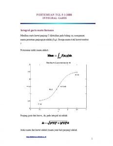 Contoh soal integral garis dan penyelesaiannya