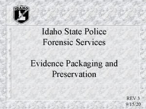 Idaho state police forensics
