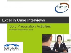 Excel case study interview examples