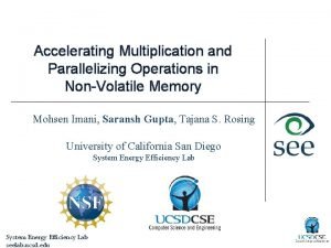 Accelerating Multiplication and Parallelizing Operations in NonVolatile Memory