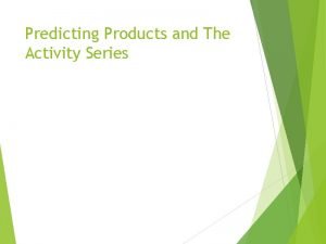 Predicting products