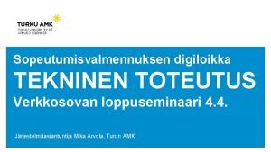 Tekninen toteutus