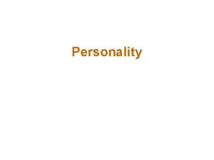 Total personality