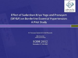 Sudarshan kriya pranayama