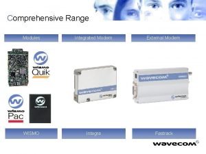 Comprehensive Range Modules Integrated Modem External Modem WISMO