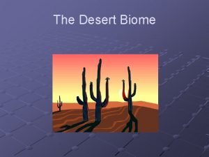 Desert biome location