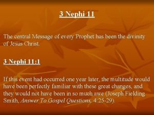 Book of mormon 3 nephi 11