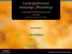 CHAPTER 2 Ventilation Copyright 2008 Thomson Delmar Learning