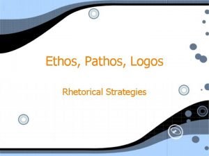 Ethos Pathos Logos Rhetorical Strategies Rhetoric The art