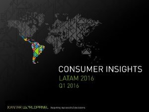 2016 2016 LATAM KEY INDICATORS LATAM Crecimiento del