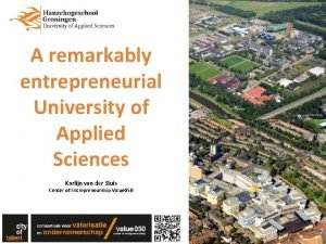 A remarkably entrepreneurial University of Applied Sciences Karlijn