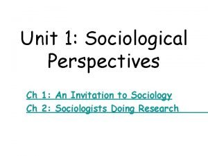 Chapter 1 an invitation to sociology answers