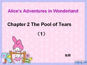 Alice in wonderland chapter 2