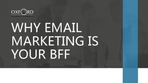 Email marketing oxford