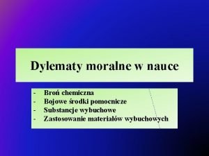 Dylematy moralne w nauce