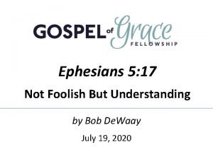 Ephesians 5:17