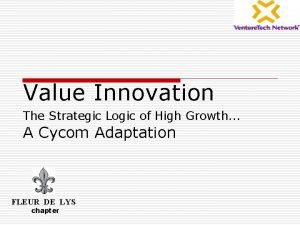 Value innovation the strategic logic of high growth