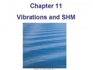 Chapter 11 Vibrations and SHM 11 1 Simple