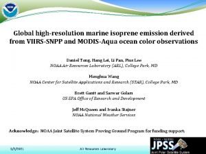 Global highresolution marine isoprene emission derived from VIIRSSNPP